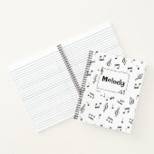 Muzieknoot Spiraal Notebook Notitieboek (Binnen)