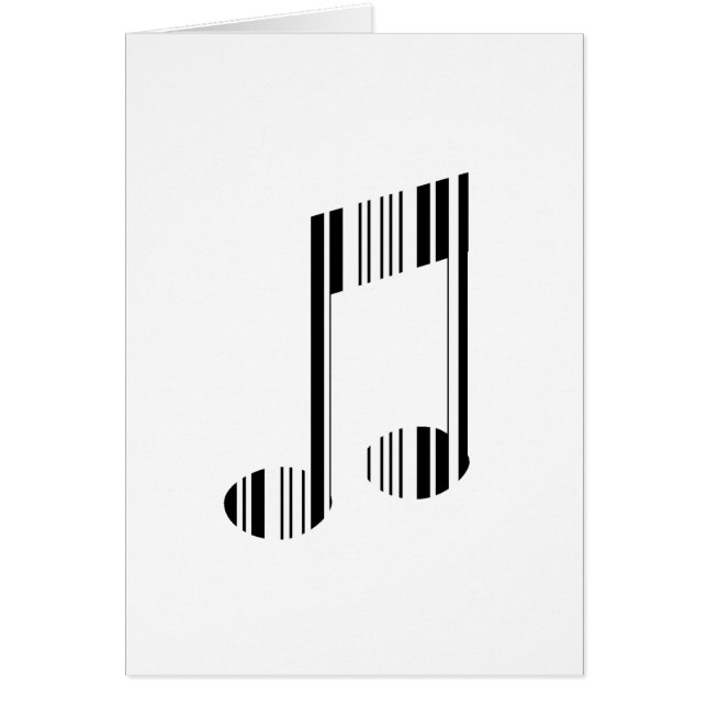 MUZIEKNOOT STAAFCODE Muzikaal Barcodepatroon (Voorkant)