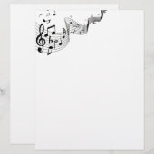 Muzieknoot Stationery (Voorkant / Achterkant)