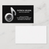 muzieknoot | subwoofer visitekaartje (Voorkant / Achterkant)