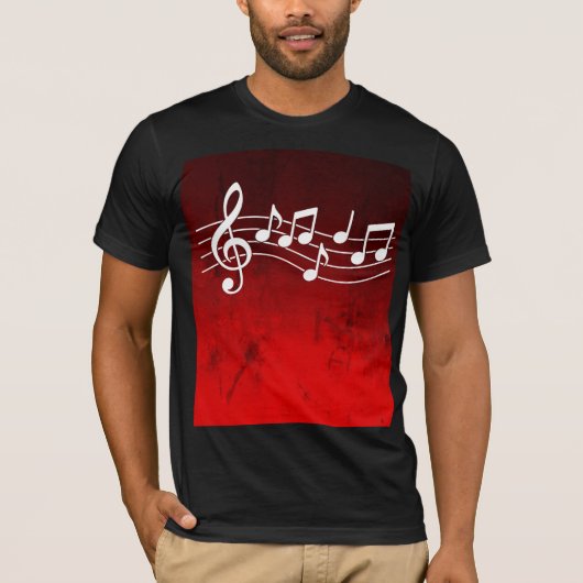Muzieknoot T-shirt (Voorkant)