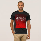 Muzieknoot T-shirt (Voorkant volledig)