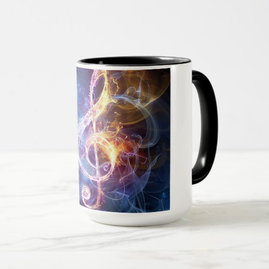 Muzieknoot: Treble Clef Mok (Voorkant rechts)