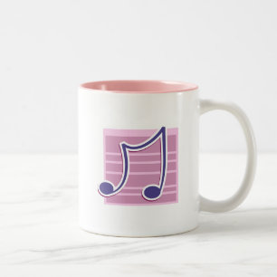 Muzieknoot Tweekleurige Koffiemok