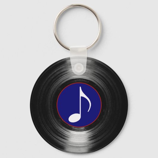 muzieknoot vinyl sleutelhanger (Voorkant)