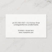 Muzieknoot Visitekaartje (Achterkant)