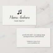 Muzieknoot Visitekaartje (Voorkant / Achterkant)
