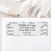 Muzieknoot Whimsical Musician Etiket (Insitu)