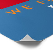 muzieknoot, zingen van een lied, kleurrijke muziek poster (Hoek)