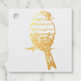 Muzieknoot Zingende Vogel Lied Bedankjes Labels