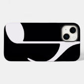 muzieknoot / zwart Case-Mate iPhone case (Achterkant (horizontaal))
