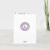 Muzieknootband leraar notitiekaart (Achterkant)