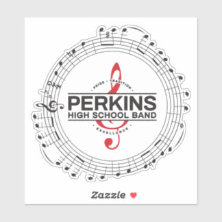 Muzieknootjes Beker Sticker