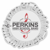Muzieknootjes Beker Sticker (Voorkant)