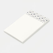 Muzieknootjespatroon Post-it® Notes (Schuin)