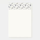 Muzieknootjespatroon Post-it® Notes (Voorkant)