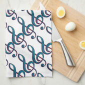 muzieknot theedoek (Quarter Fold)