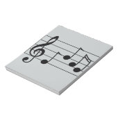 Muzieknotatie treble cleard en personeel notitieblok (Linkerzijde)