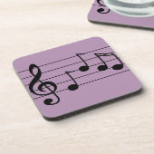 Muzieknotatie treble cleard en personeel onderzetter (Linkerzijde)