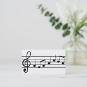 muzieknotatie visitekaartje (Staand voorkant)