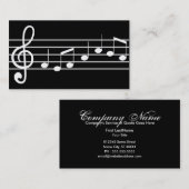 muzieknotatie visitekaartje (Voorkant / Achterkant)