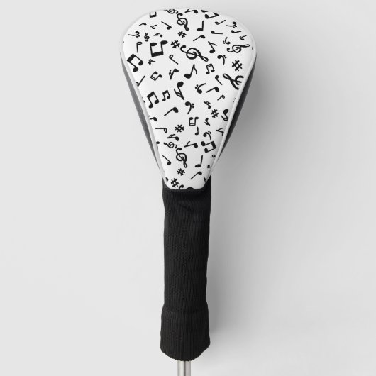 Muzieknotaties Golfheadcover (Voorkant)