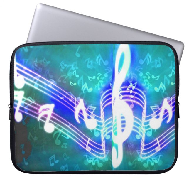 Muzieknotaties Laptop Sleeve (Voorkant)