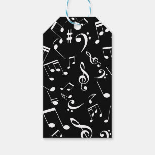 Muzieknoten 2 cadeaulabel