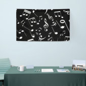 Muzieknoten 2 spandoek (Beurs)