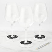 Muzieknoten 2 wijnglaslabel (Set)