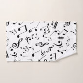Muzieknoten 3 bad handdoek (Handdoek)