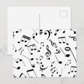 Muzieknoten 3 briefkaart (Voorkant / Achterkant)
