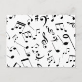 Muzieknoten 3 briefkaart (Voorkant)