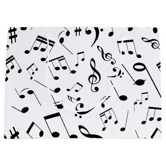 Muzieknoten 3 groot cadeauzakje (Voorkant)