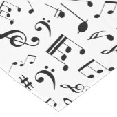 Muzieknoten 3 korte tafelloper (Hoek)