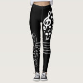 muzieknoten 3 leggings (Voorkant)