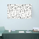 Muzieknoten 3 spandoek (Beurs)