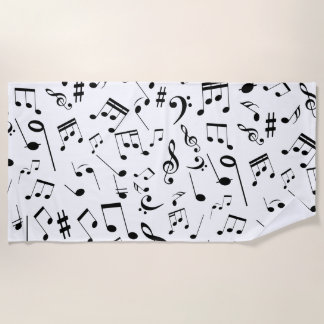 Muzieknoten 3 strandlaken