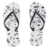 Muzieknoten 3 teenslippers (Voetbed)