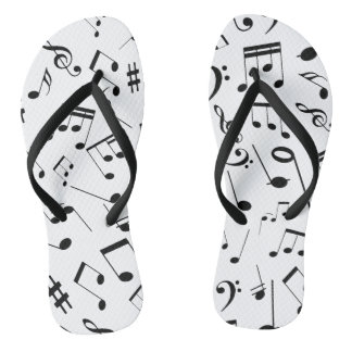 Muzieknoten 3 teenslippers