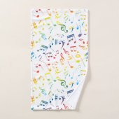 Muzieknoten 4 bad handdoek (Handdoek)