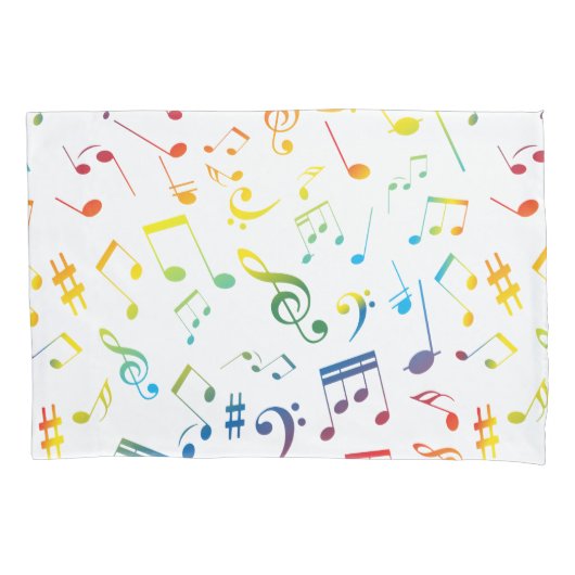 Muzieknoten 4 kussensloop (Voorkant)