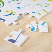 Muzieknoten 4 legpuzzel (Zijkant)