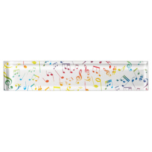 Muzieknoten 4 naambordje