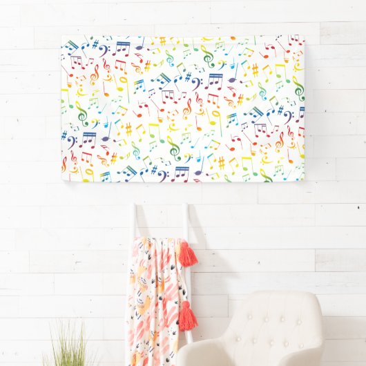 Muzieknoten 4 spandoek (Insitu)