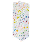 Muzieknoten 4 wijn cadeautas (Voorkant Gekanteld)