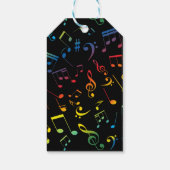 Muzieknoten 5 cadeaulabel (Achterkant)