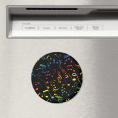 Muzieknoten 5 magneet (Insitu (Vaatwasser))