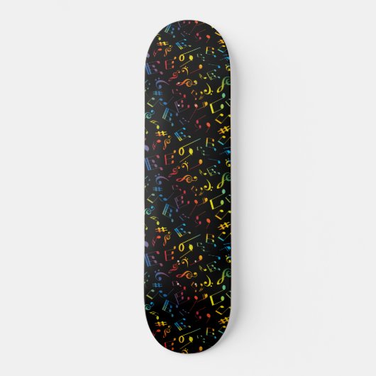 Muzieknoten 5 persoonlijk skateboard (Voorkant)