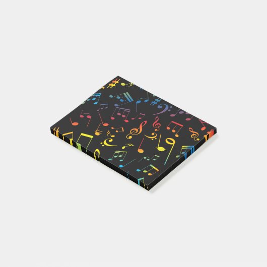 Muzieknoten 5 post-it® notes (Schuin)